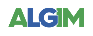 ALGIM Logo in green and blue